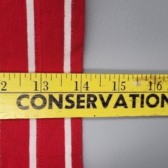 Gap Stretch Y2K Striped Red Cropped Tube Top - Picture 4 of 8